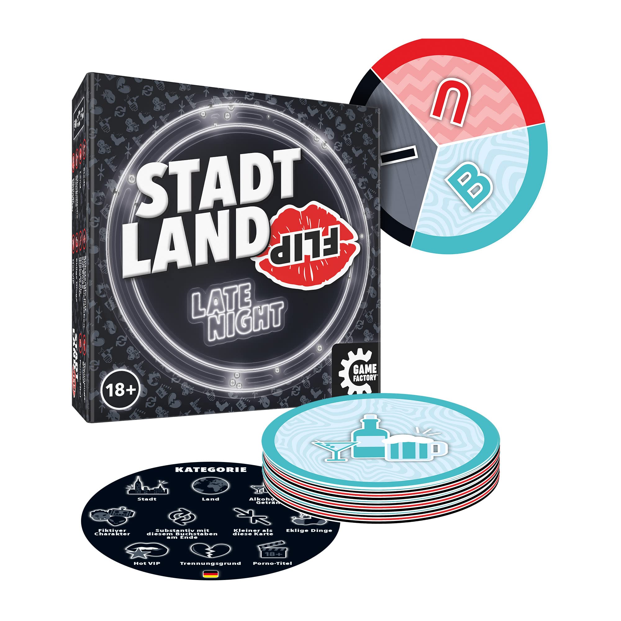 Game Factory - Stadt Land Flip Late Night