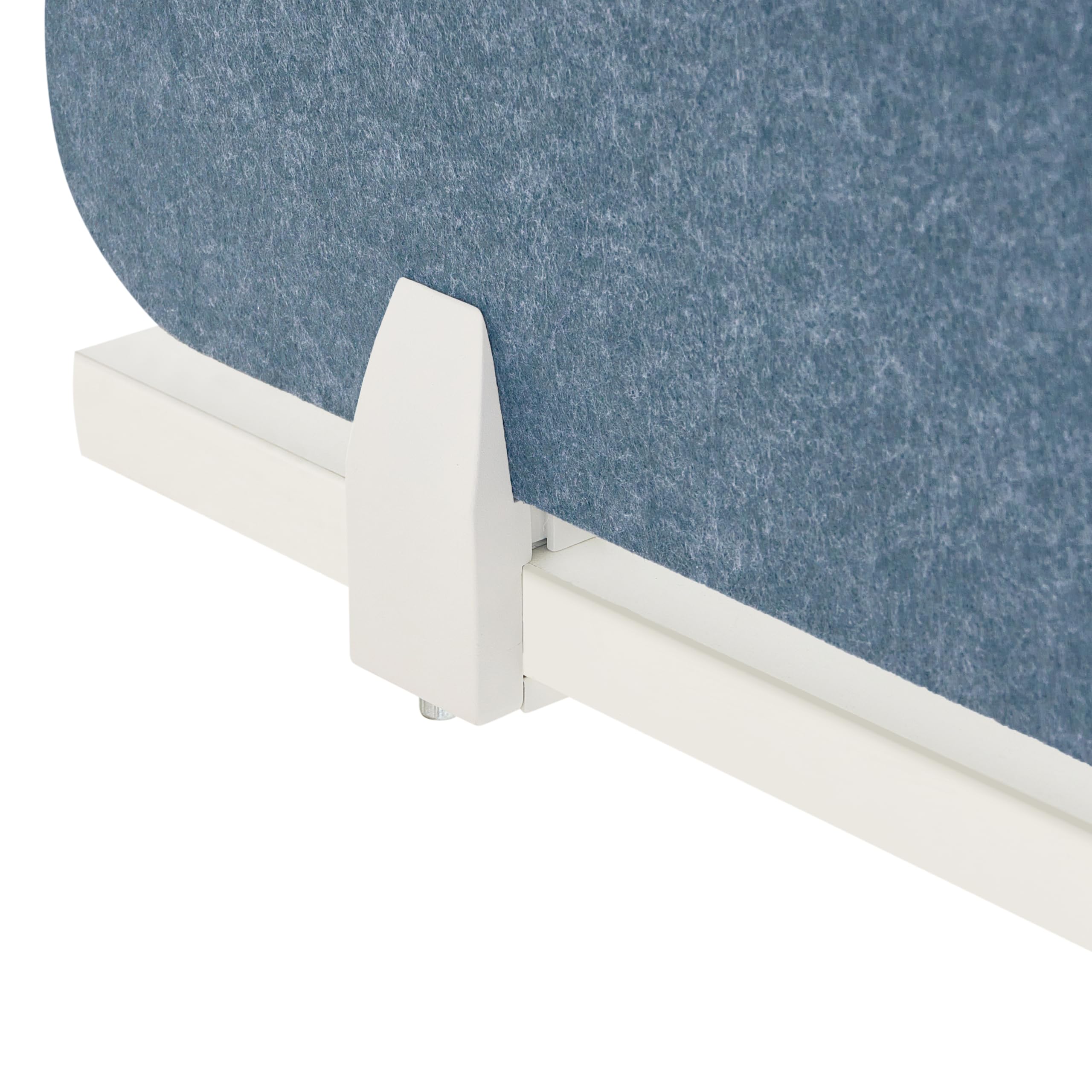 Beliani Séparateur de Bureau en Pet Acoustique Recouvert de Tissu 160 x 50 cm Bleu Split