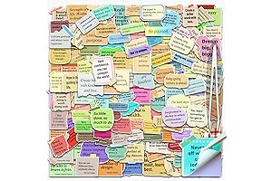 Phinus 200 Pcs Motivational Sticker Quotes for Journaling