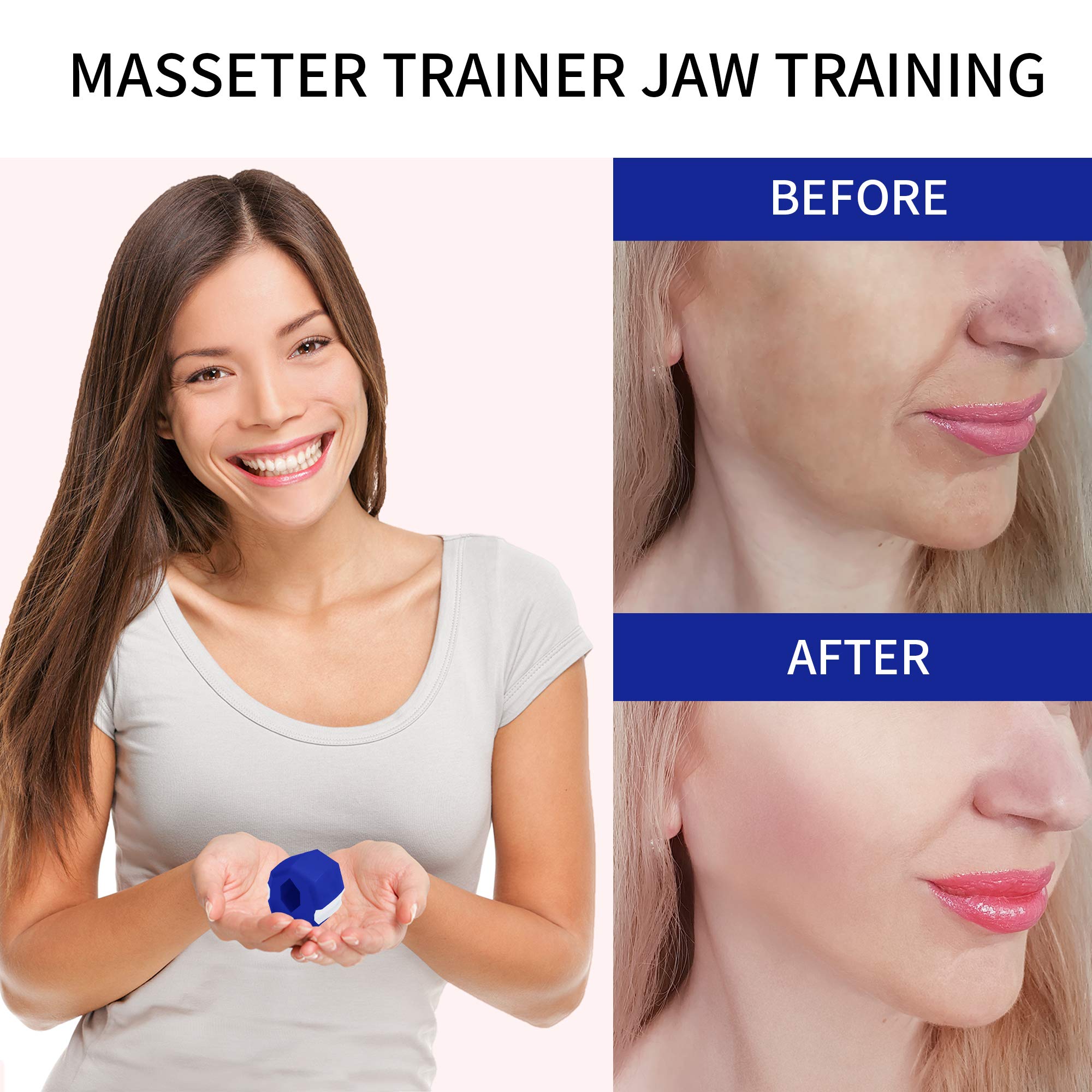 Jaw Exerciser, Jawline Exerciser Jaw, Face, and Neck Exerciser Define