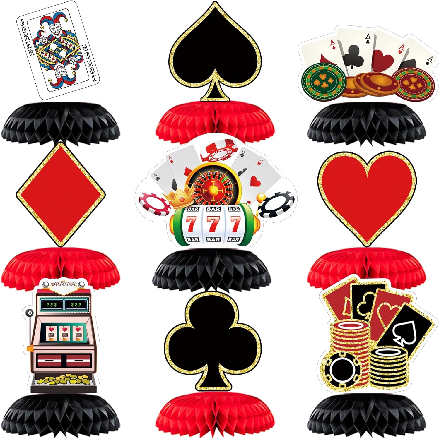 9 Pieces Casino Party Decorations Las Vegas