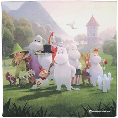 Amazon Co Jp 丸眞 ハンカチ Moomin ムーミン 約30 30cm ムーミン谷のなかまたち 綿100 服 ファッション小物