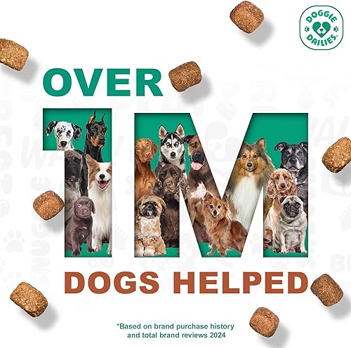 Miniatura 7 de Doggie Dailies Senior Essentials Multivitamínico para perros masticables suaves Multivitamínico avanzado para perros Apoyo nutricional para