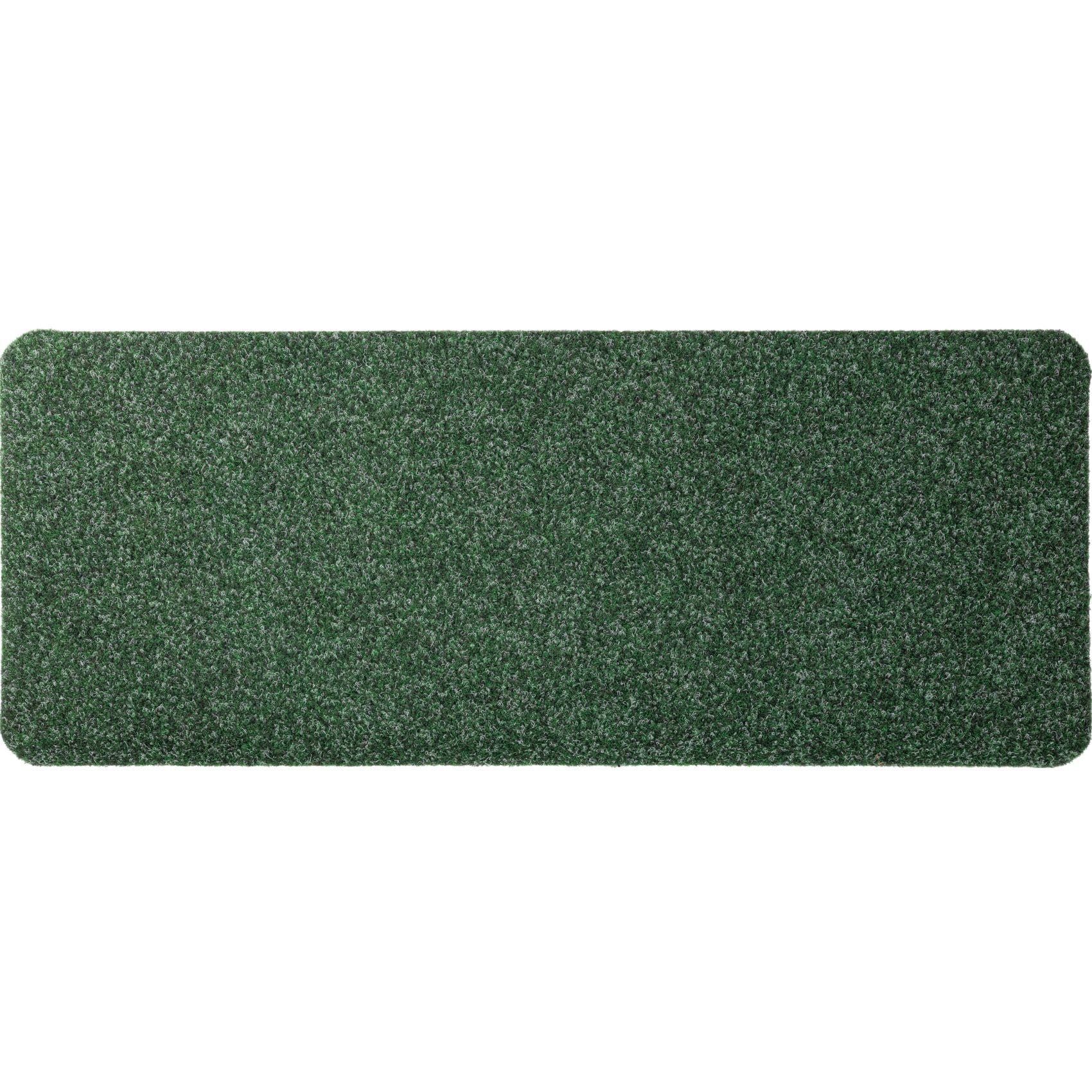 ANRO Schuhparkplatz Fußmatte rutschfest Fußabtreter Schmutzfangmatte Indoor Sauberlaufmatte schmal Abtropfmatte für Eingang Uni Grün 25 x 100 cm