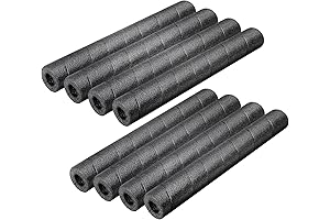 8 Pack Black Pipe Wrap Insulation Foam for Protection