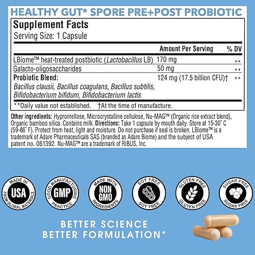 Vista 5 de StellaLife Probiotics Oral & Gut Prebiotics Post Probiotics Kit: 44.5B CFU, 11 Oral & 6 Gut Spore strains for Digestive & Dental Health, Bad Breath