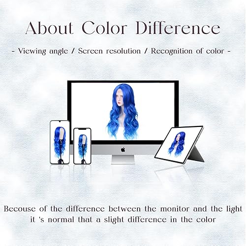 Miniatura 31 de Peluca larga rubia sucia para mujer, parte media, color rubio ceniza, rizada, ondulada, resistente al calor, pelo sintético de aspecto natural