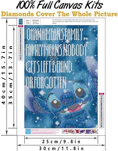 Miniatura 2 de QUITEDEW Kits de pintura de diamantes de puntada, pintura de diamantes de dibujos animados, costura de arte de diamante, pintura de diamante moderna