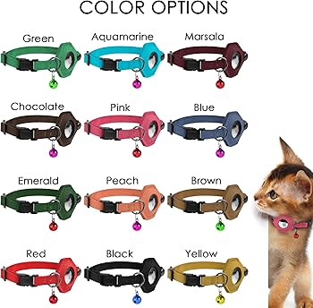 Amazon.co.jp: ブレイクアウェイレザーエアタグ猫首輪ベル付き - Apple