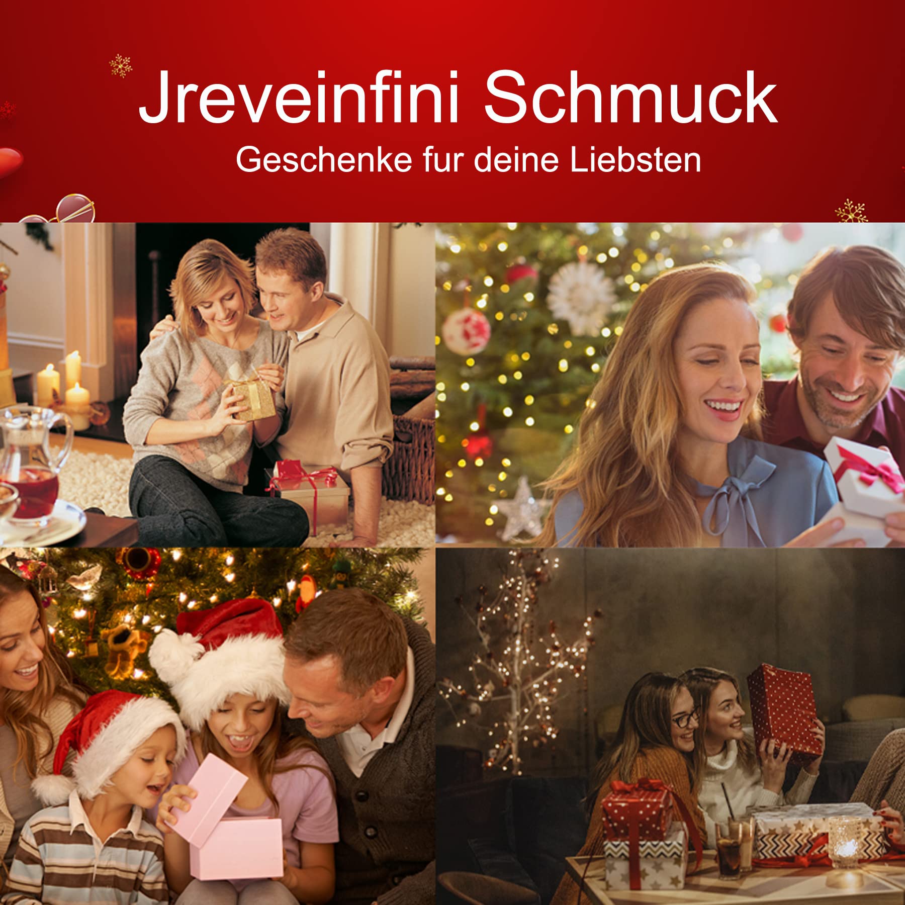 Jrêveinfini Kleeblatt Halskette Damen 925 Silber mit Anhänger, Glücksbringer Schmuck für Frauen mit Geschenkbox, Geschenk zu Weihnachten, Valentinstag, Muttertag & Geburtstag