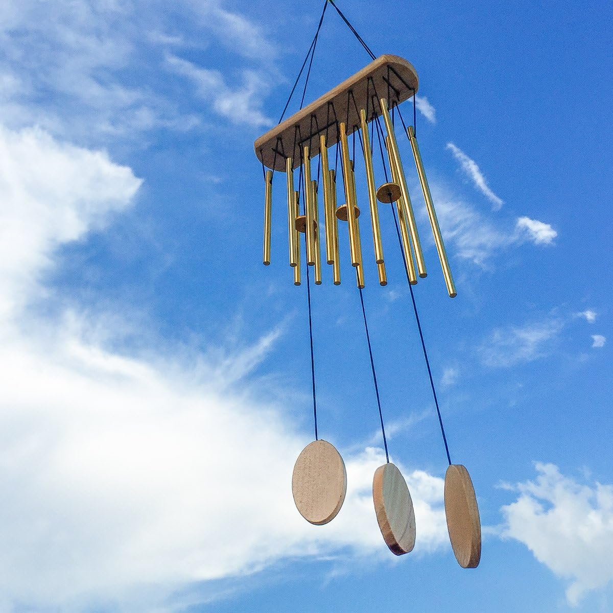 Wind Chimes Wood Amazing Grace for Indoor Outdoor Decor Durable with Magical Musical Sounds