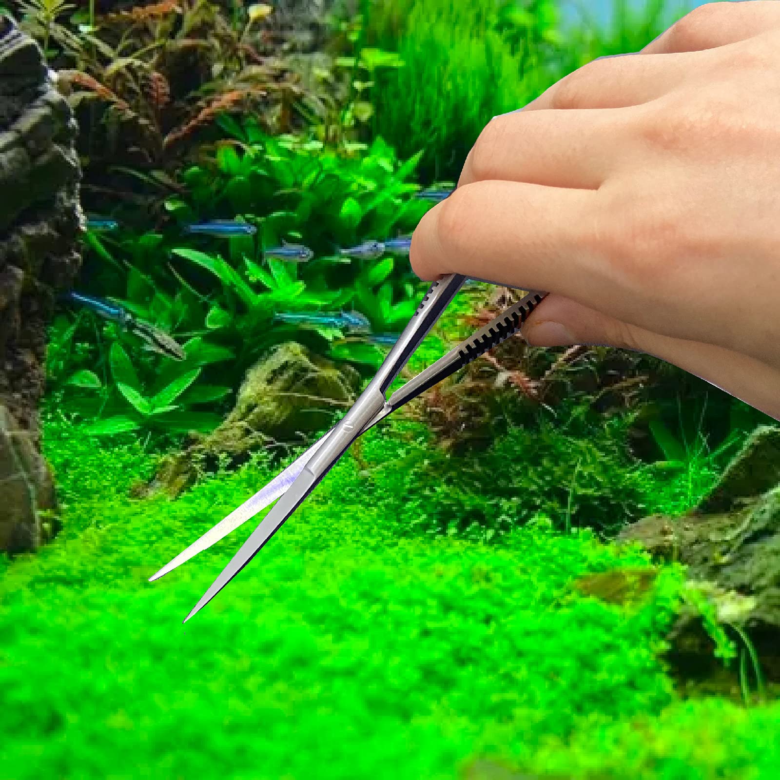 Amazon | VIV水草トリミング 水草 ハサミ ウェーブ ステンレス 水生