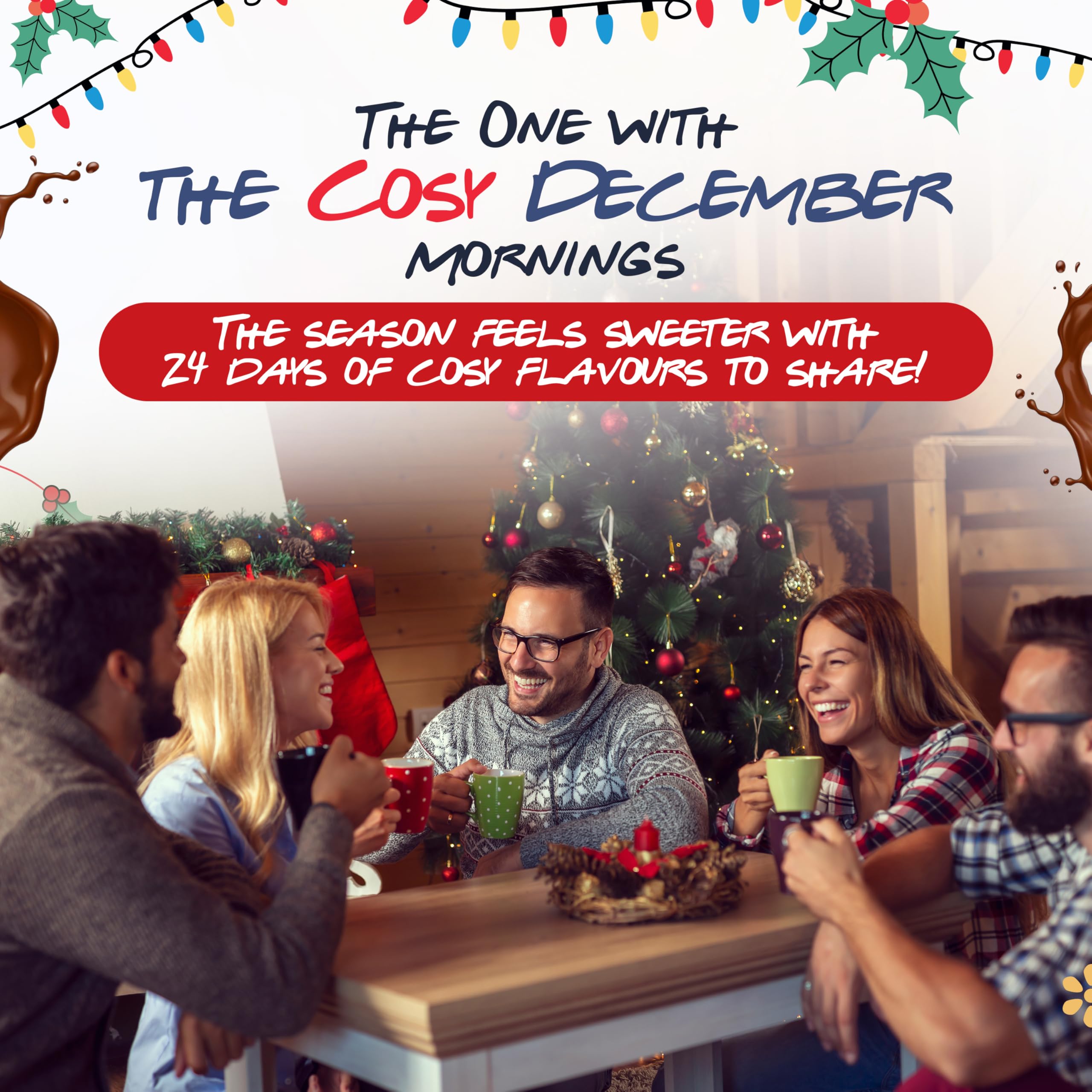 Nespresso Friends Calendario de Adviento Café Original Navidad 24 Cápsulas Compatible