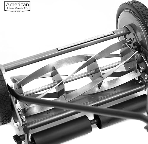 Miniatura 10 de American Lawn Mower Company 1415-16 Cortacésped de carrete de empuje de 5 cuchillas de 16 pulgadas 16 pulgadas 5 cuchillas gris