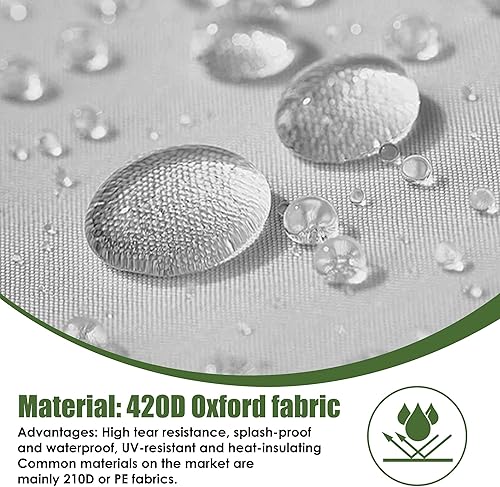 Miniatura 12 de Gallinero grande de metal para patio, gallinero de 20 x 10 x 6.56 pies con cubierta para galinas, jaula de pollo resistente, puerta con cerradura