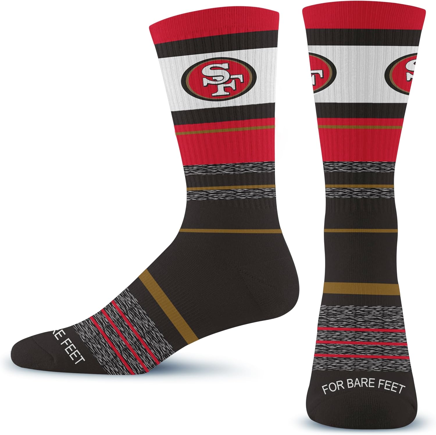 For Bare Feet NFL Unisex Nfl Friday Dress Crew Sock