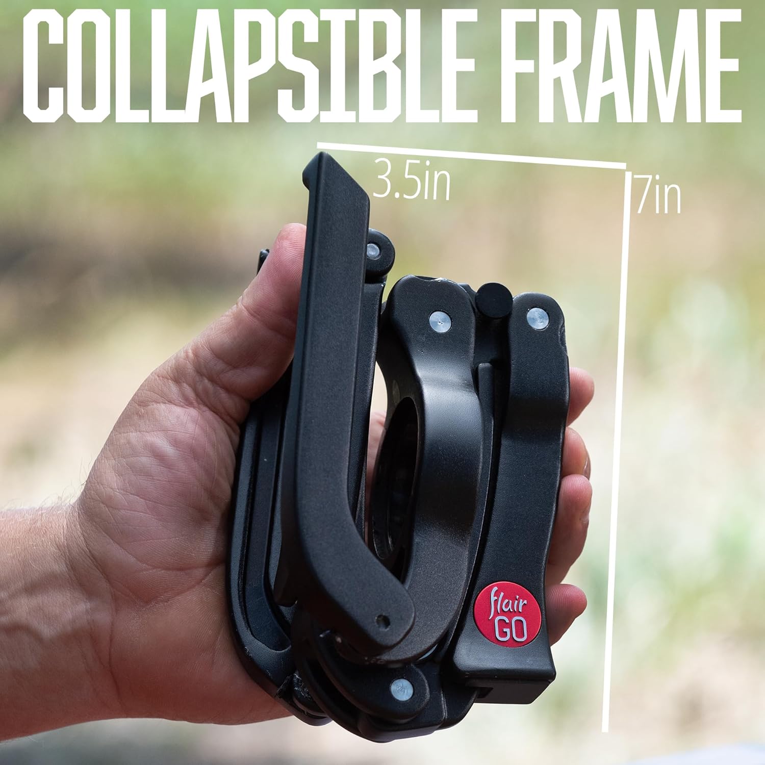 Flair GO Portable Lever Espresso Machine in collapsed state