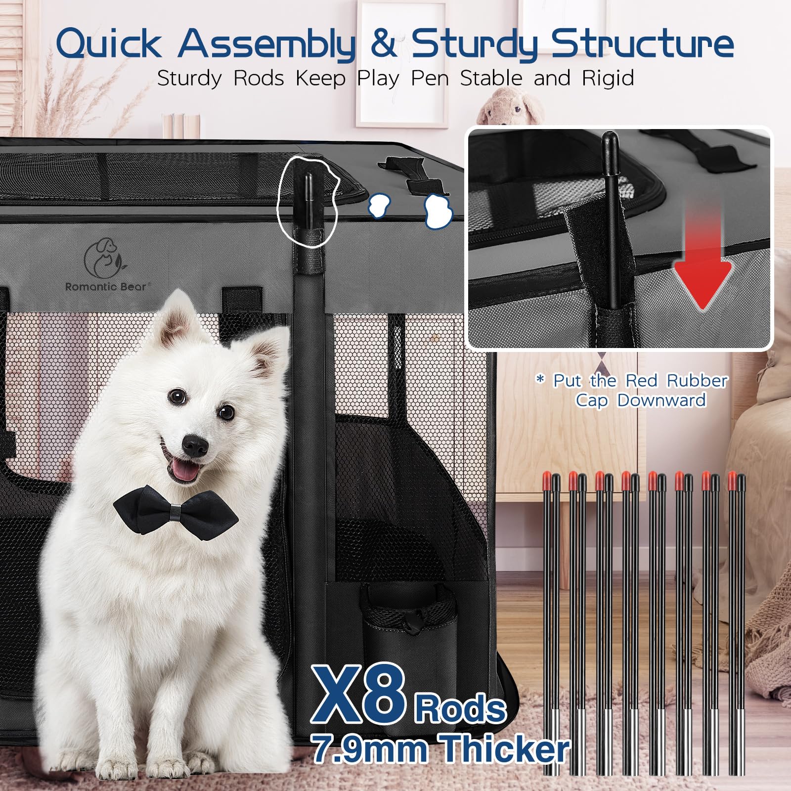 Box per animali domestici, box pieghevole per cani e gatti, tenda portatile per esercizi, copertura parasole rimovibile impermeabile, per interni ed esterni, viaggi, campeggio, per piccoli animali +