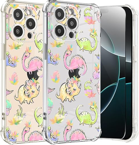 Vista 211 de Roemary Funda púrpura para iPhone 14 Pro Max con diseño de caballo azul, patrón de acuarela con protector de pantalla