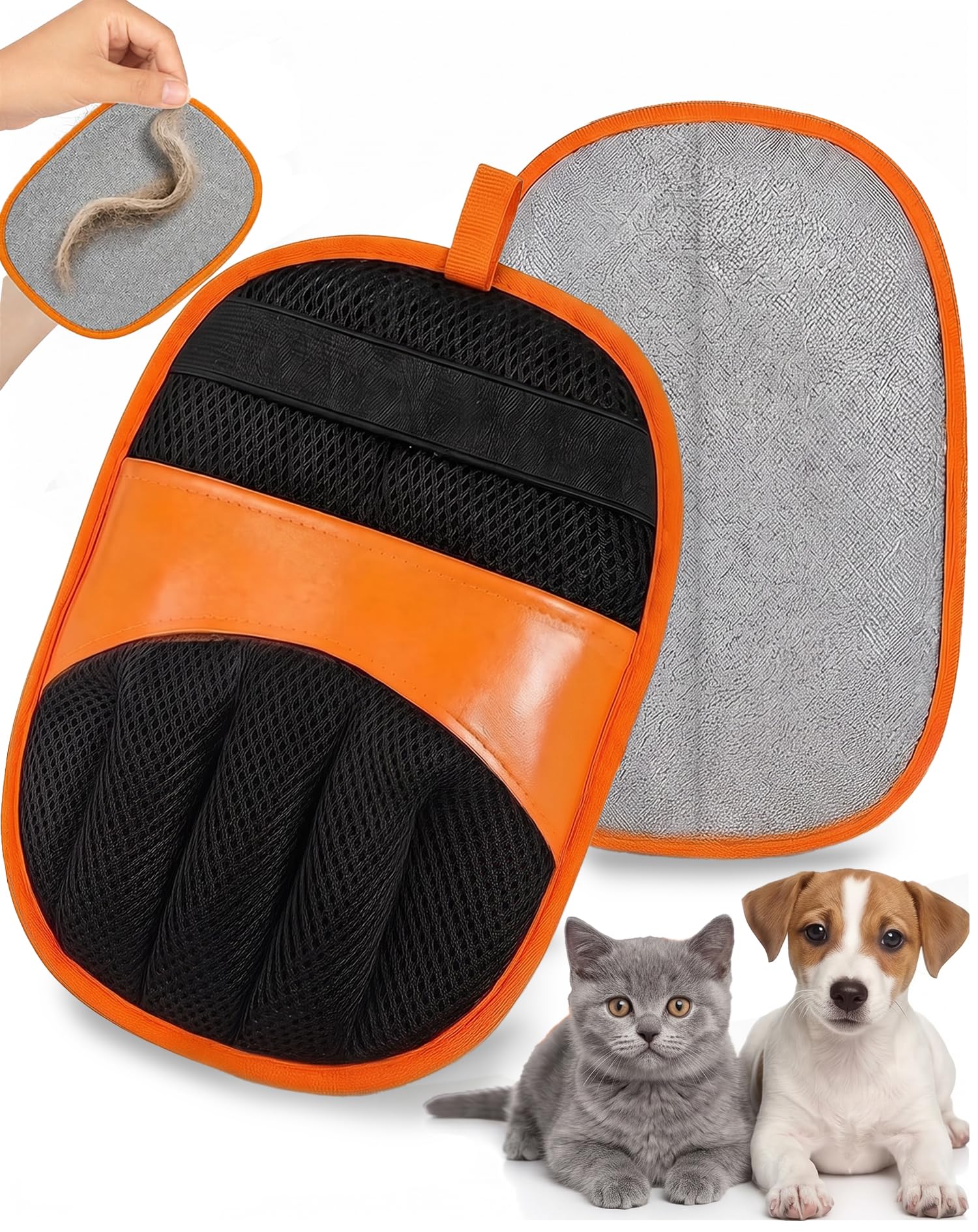 Pet Hair Removal Glove for Dogs Cats Reusable Electrostatic Magic Brush