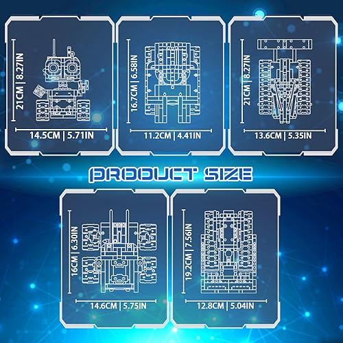 Miniatura 8 de Kit de Construcción de Robot STEM 5 en 1, 560 PIEZAS APP/Control Remoto Robótica Mech RC para Niños de 8-12 Años, Kit de Ciencia Set de Juguetes
