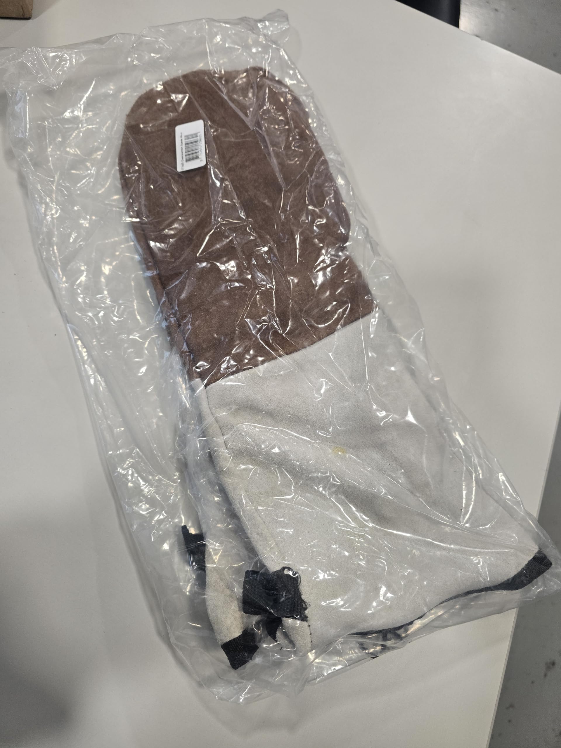 Gants pour Four, Gants pour Barbecue, Gants pour Four, Extrêmement Résistants à la Chaleur jusqu'à 250°C, Cuir, Taille unique Gant en Cuir pour Four 46 cm