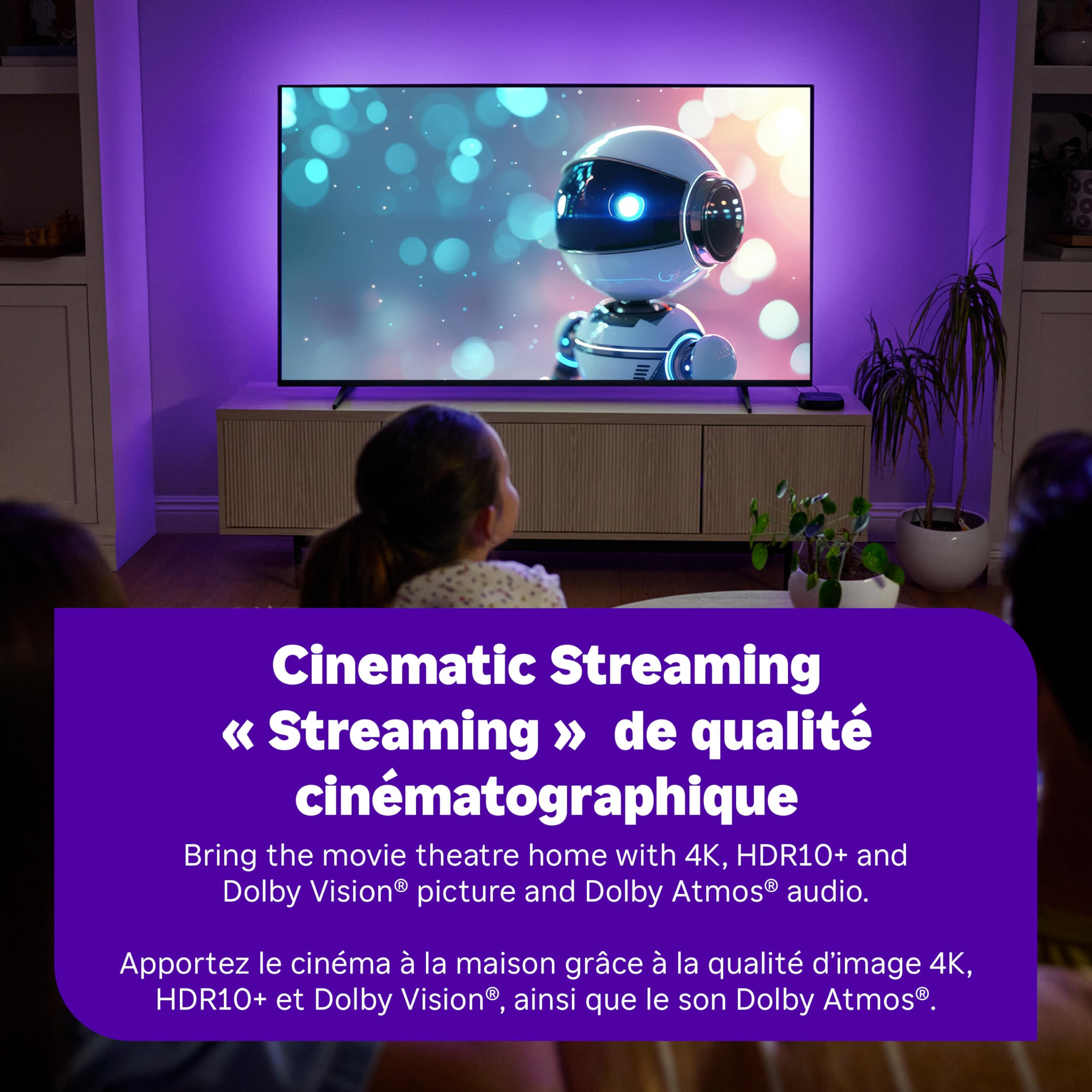 Roku Ultra 2024 | El Mejor Reproductor de transmisión - Dispositivo de transmisión 4K con HDR10+, Dolby Vision y Atmos - Bluetooth y Wi-Fi 6 - Control Remoto de Voz Recargable Pro con Botones