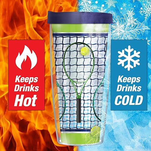 Miniatura 7 de FREEHEART Juego de 4 vasos con temática de playa, con aislamiento de 16 onzas, sin tapas, doble pared, aptos para lavavajillas y microondas, sin