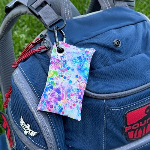 Miniatura 18 de HYZER HOUND DISCS Disc Golf Chalk Bag Seca tus manos en el calor del verano Se fija a la bolsa con un mosquetón Mejora el agarre de tu mano