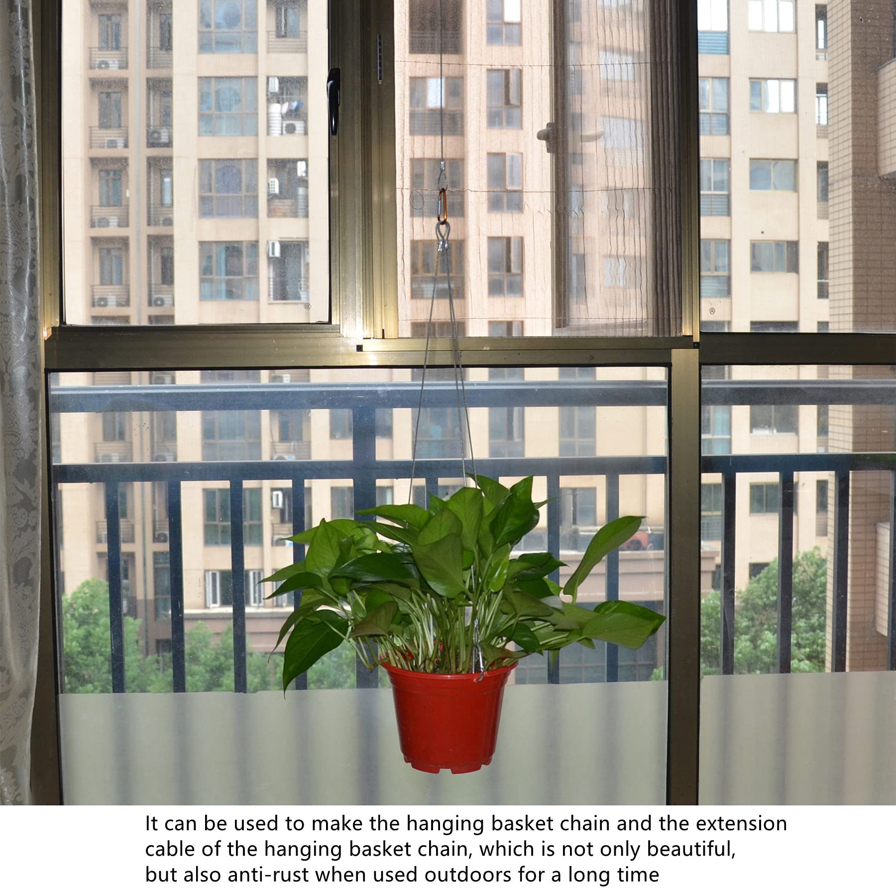 12 Stück Drahtseil Schlosskabel - Farbig, 50/80/120 Cm - Edelstahl Gummiert, Bis 15 Kg Belastung