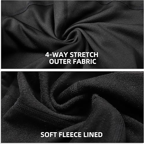 Miniatura 3 de Baberos de ciclismo para hombre, pantalones térmicos para hombre, pantalones de ciclismo de invierno, pantalones con forro polar acolchado para