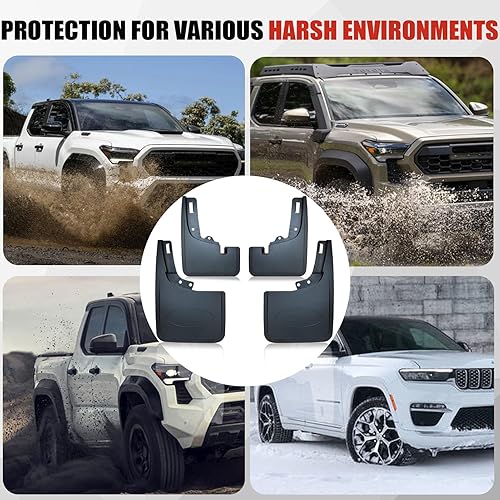 Miniatura 5 de Aletas de barro para Maverick 2022 2023  Moldura de labios de rueda delantera y trasera protectores contra salpicaduras para accesorios Ford