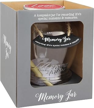 Top Shelf Love Notes Memory Jar ; Unique and Thoughtful Gift Ideas for Husband and Wife ; Romantic Gifts ; Memorable Keepsakes ; Kit with 180 Tickets and Decorative Lid