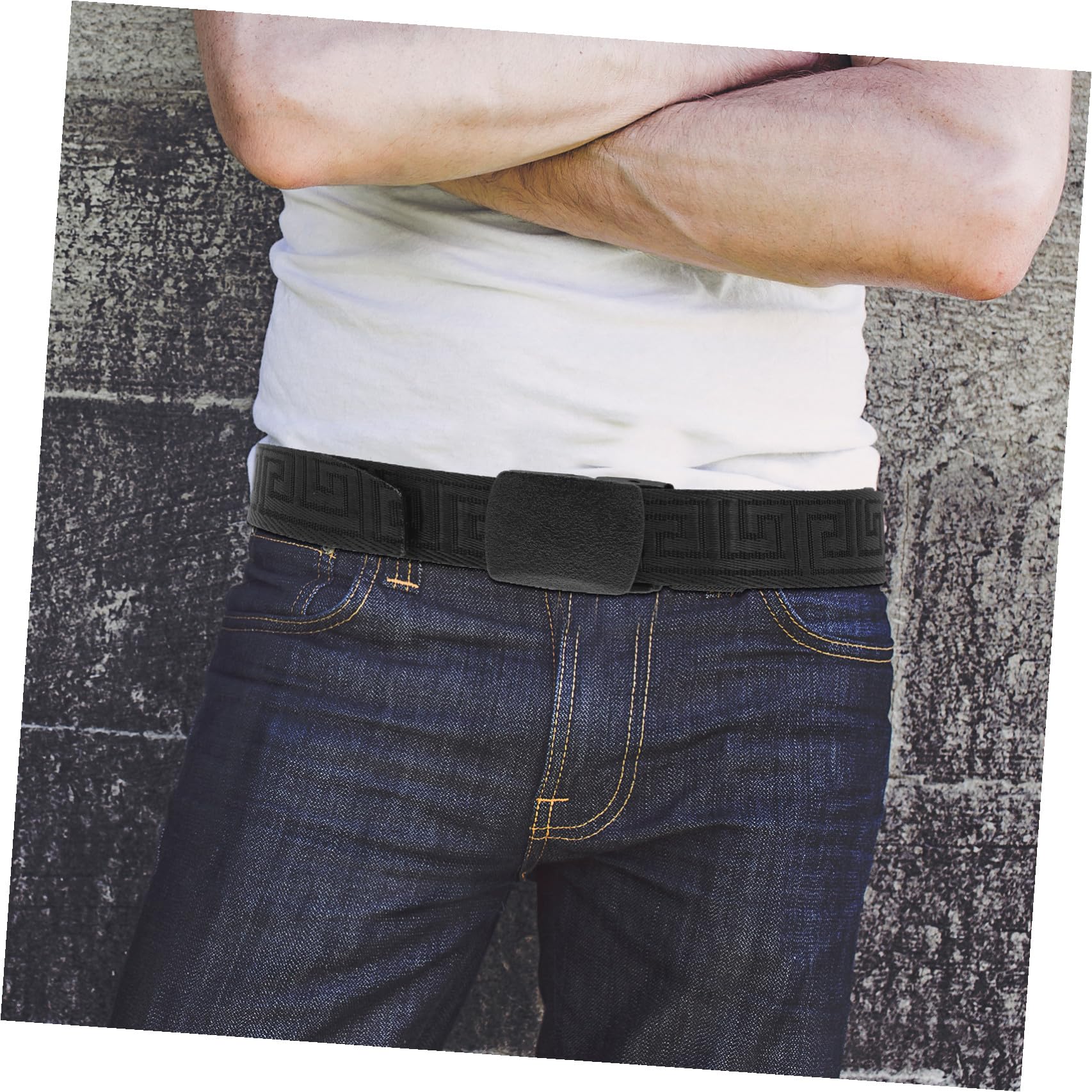 ceinture extérieure ci-dessous ceinture de camping pour hommes ceinture de voyage ceintures de voyage ceinture hommes ceinture homme avec boucle en plastique polyester