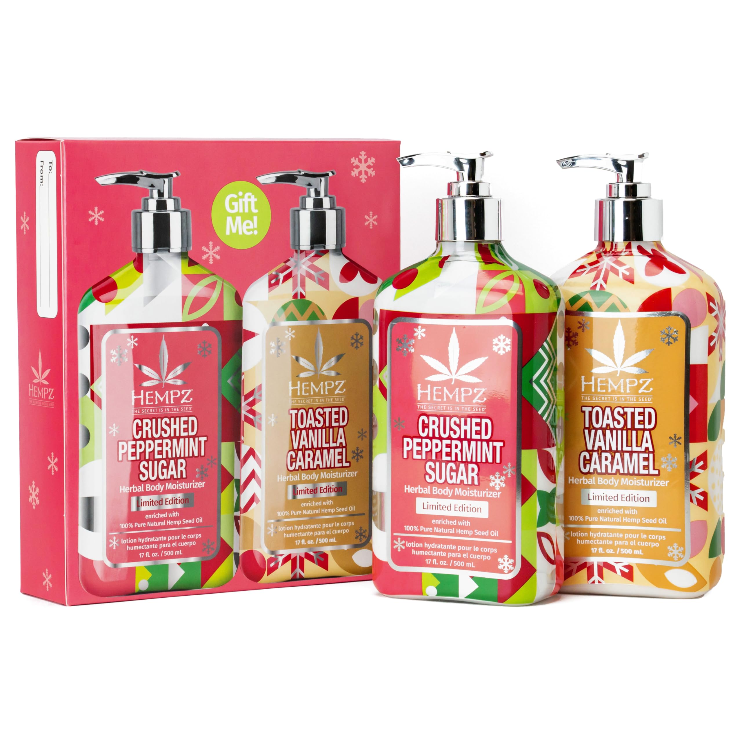 Hempz Sweet Treats Lotion Duo, Full Size Lotion Gift Set, Body