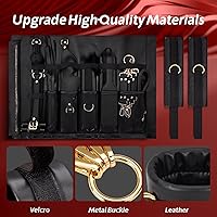 Vista 9 de Utimi Under The Bed Bondage Restraints Sistema negro