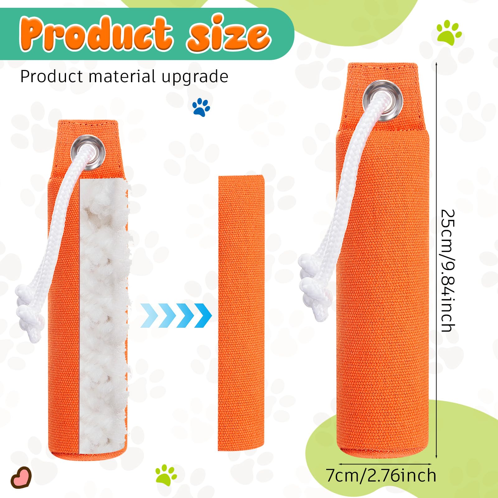 Blueweenly 2 Pcs Canvas Dummies Duck Dummy Bumper Toys for Hunting Retriever Dog Training Dog Retriever Outdoor Training Toy Hunting Duck Recognition Trainers