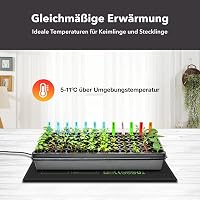 HBN Fűtőszőnyeg Termosztáttal 52x25cm Magvetéshez és Palántaneveléshez 5