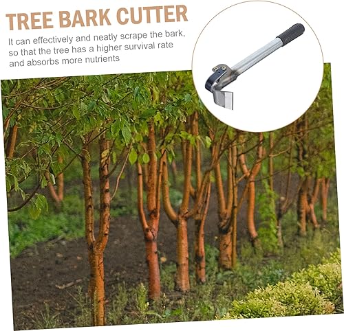 Miniatura 4 de YARNOW Herramienta de descortezado raspador de corteza, herramienta de descortezado, escobilla de mano, herramienta de guadaña, cuchillo de dibujo,