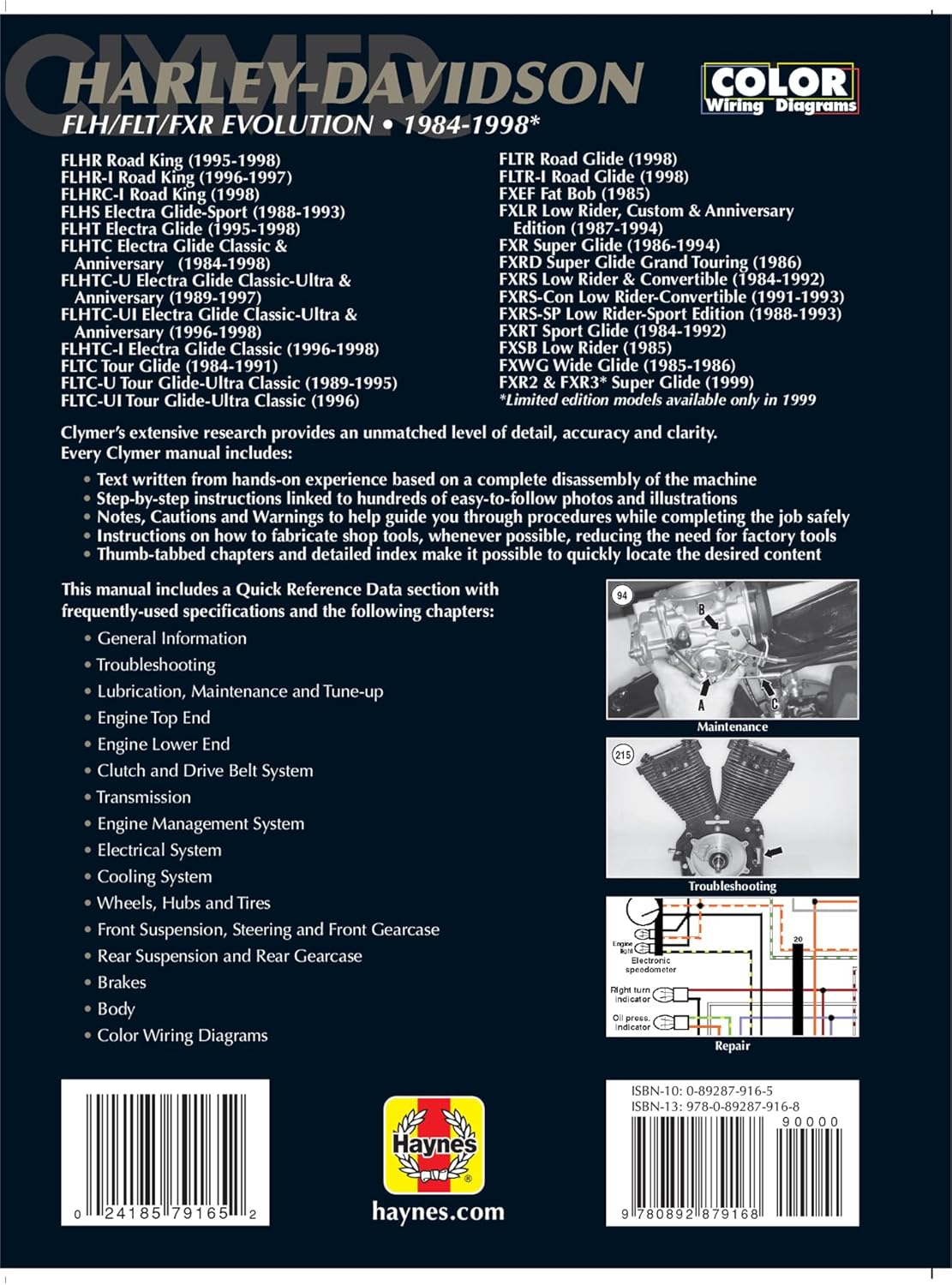 Harley-Davidson FLH/FLT/FXR Evolution 1984-1998 (CLYMER MOTORCYCLE REPAIR)      Paperback – May 24, 2000