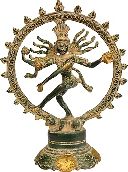 Exotic India Nataraja Small Statue - Brass Statue
