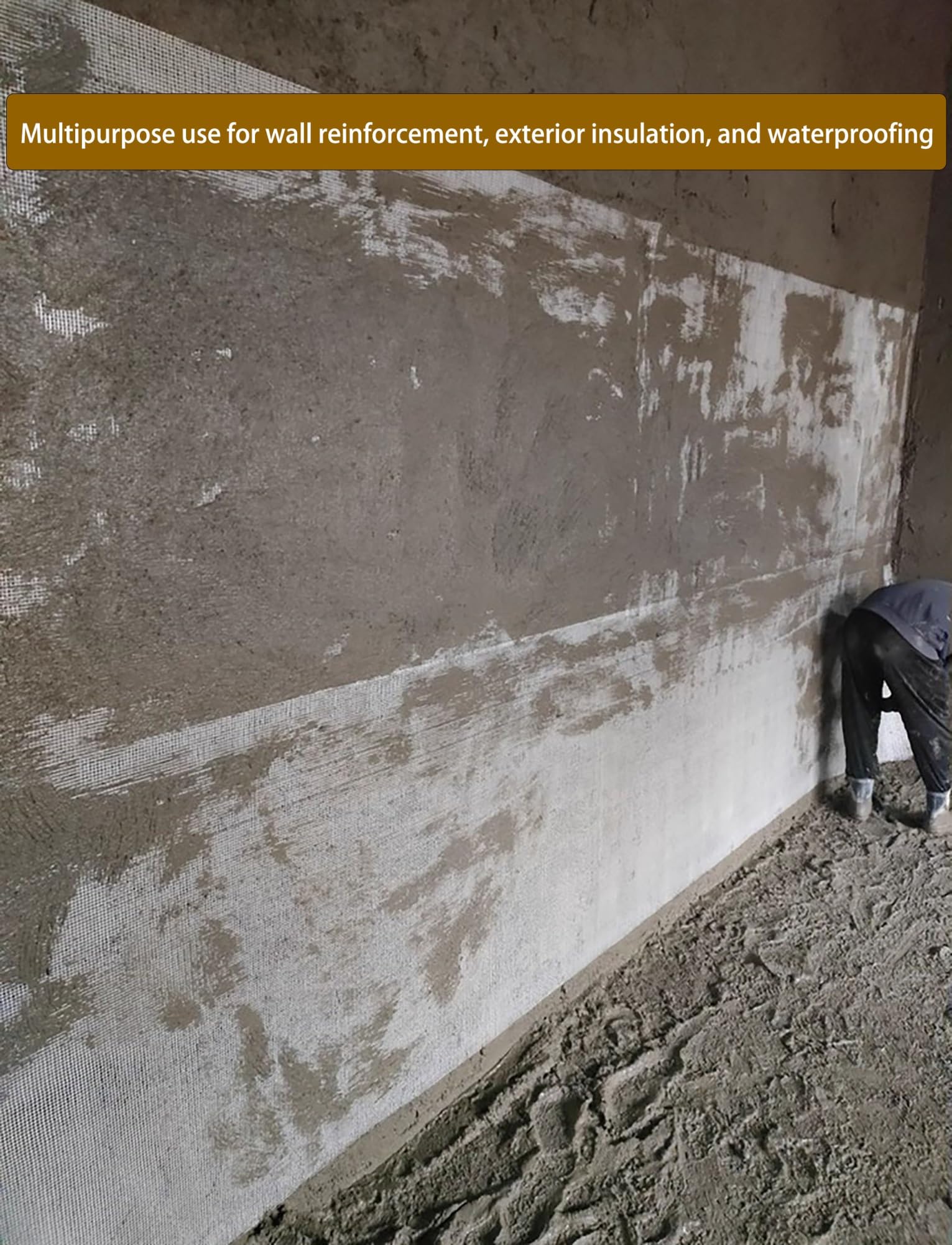 Rotolo di rete in fibra di vetro resistente agli alcali for rinforzo di pareti, intonacatura, intonaco, stucco, riparazione di crepe (servizi pesanti)(Hole 0.6cm/1x50 meters)