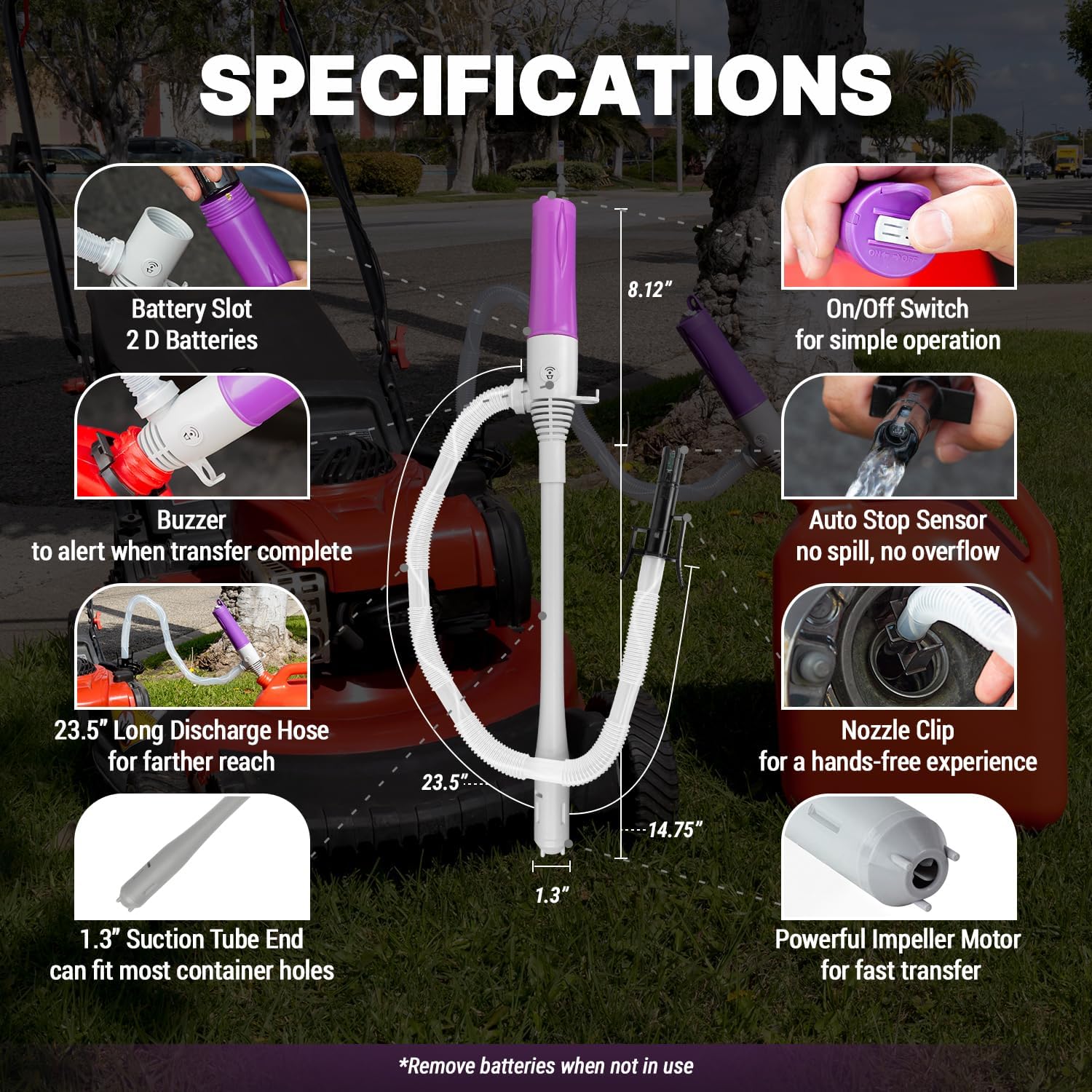 TeraPump TRHD03 Battery Operated 2D Pump with Buzzer