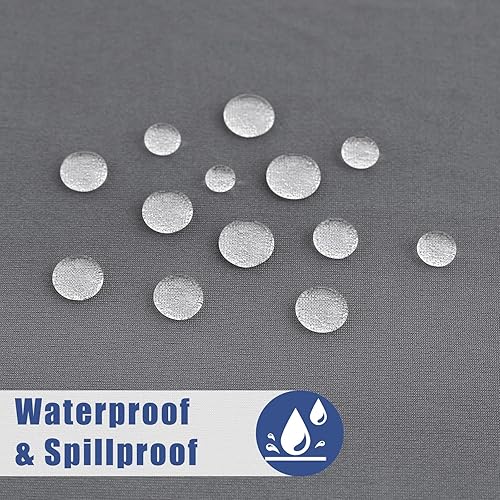 Miniatura 43 de Paquete de 4 manteles rectangulares de elastano de 6 pies, elásticos y ajustables para pícnic, elásticos y lavables para exteriores, campamentos