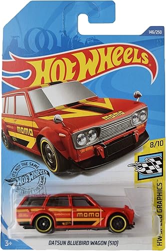 Hot Wheels Datsun Bluebird Wagon (510) 146250, rojo