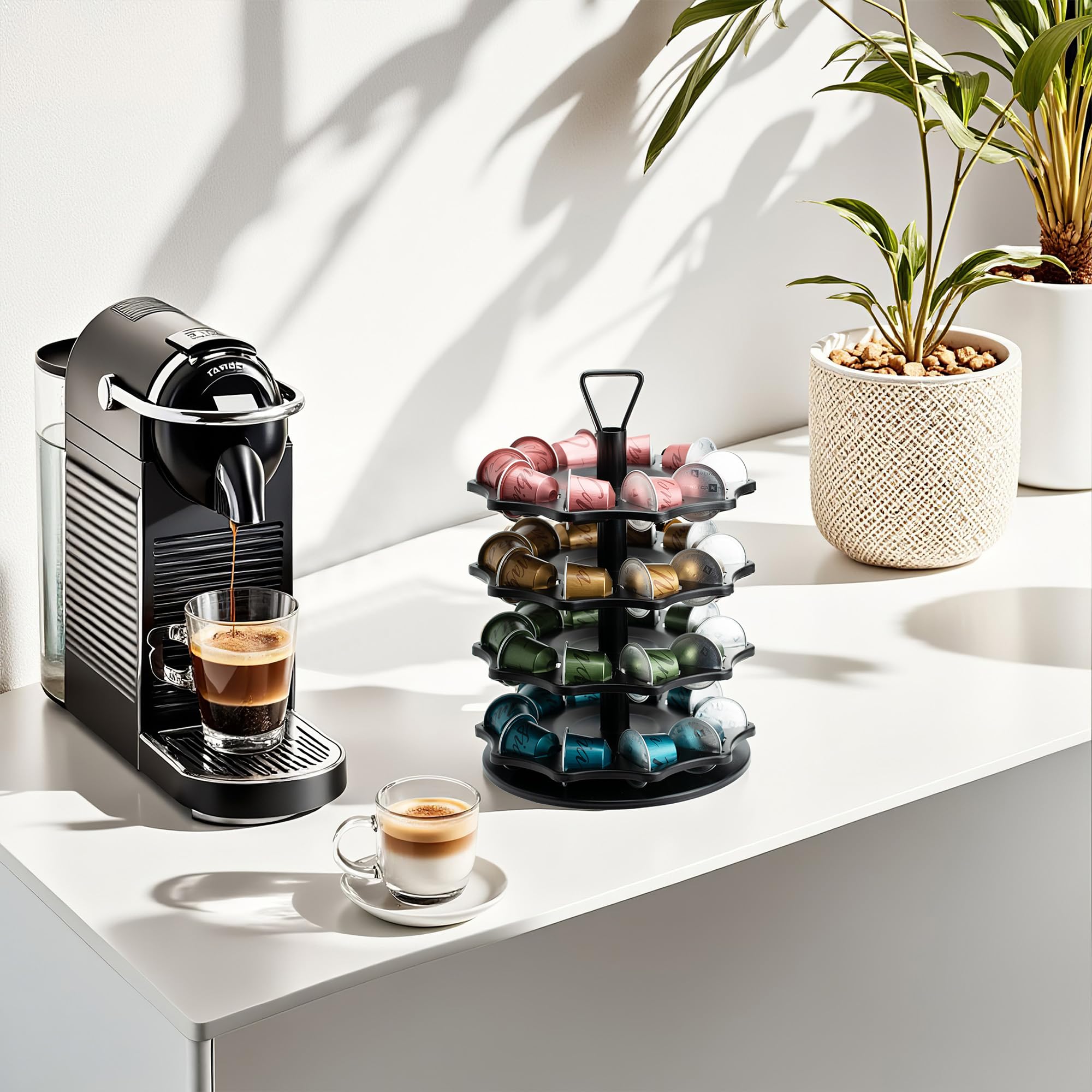HiveNets Kaffee Kapselhalter für Nespresso Original 7-stöckiger Organizer
