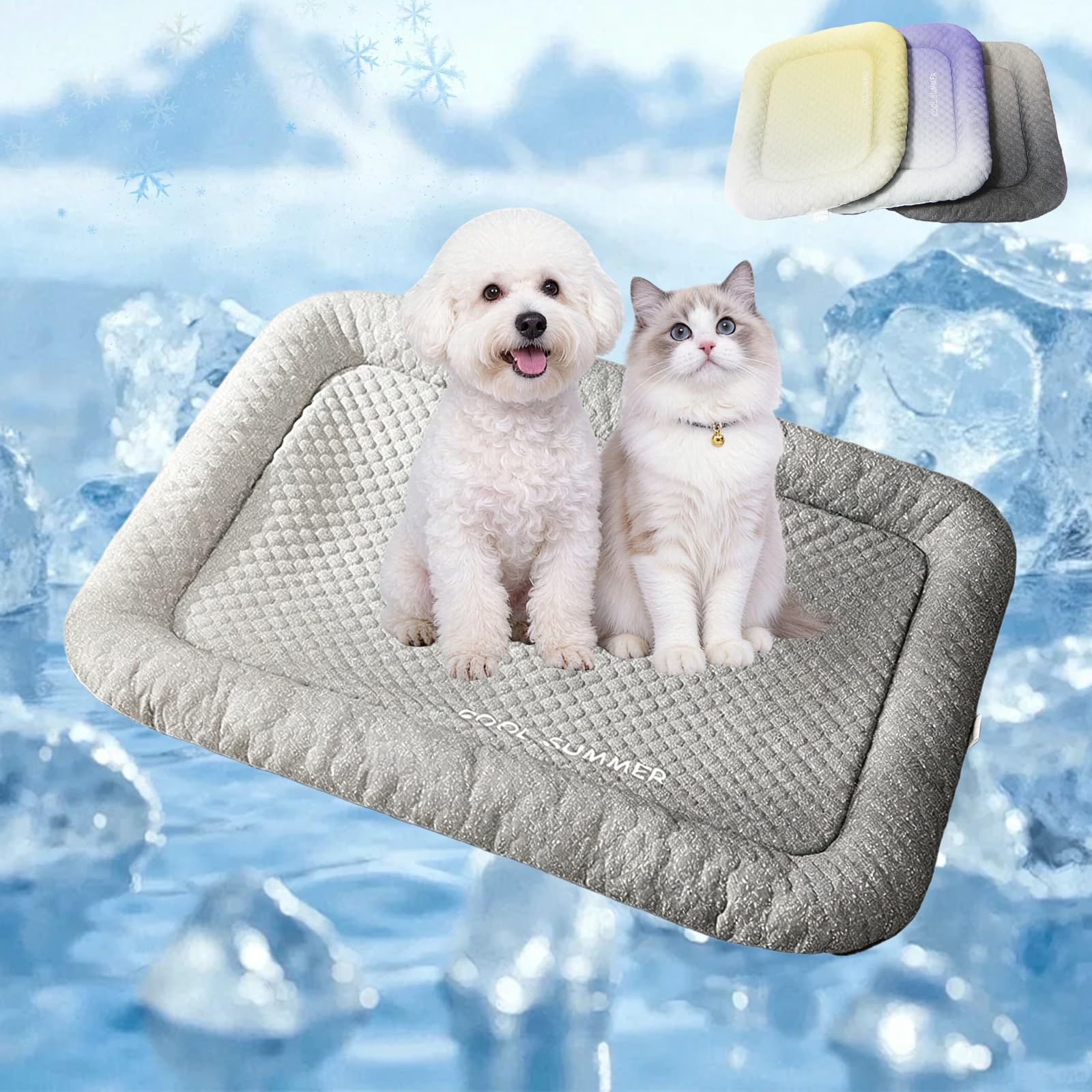 Tapis de refroidissement chien picots rafraîchissants anti coup de chaleur