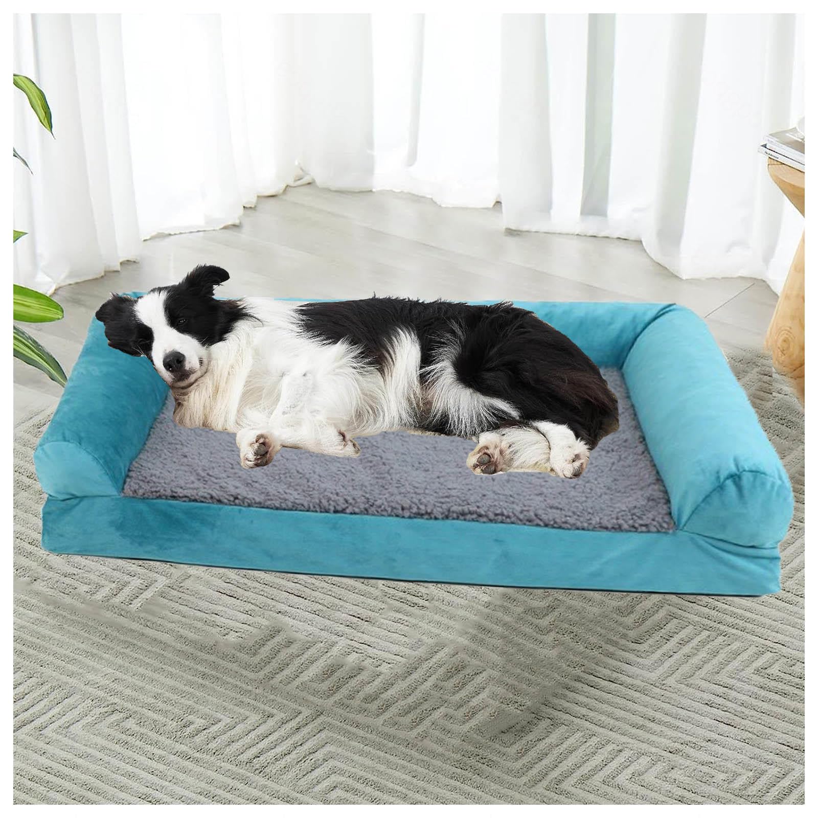 Cuccia Memory Foam Cane, con Schiuma A Forma di Uovo Lettino per Cani, Impermeabile Sfoderabile E Lavabile Cuscini per Cani,XL