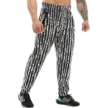 BIG SAM SPORTSWEAR COMPANY Men's Loose Sweatpants with Pockets, Bodybuilding Active Clothing Comfortable Design Muscle Trousers