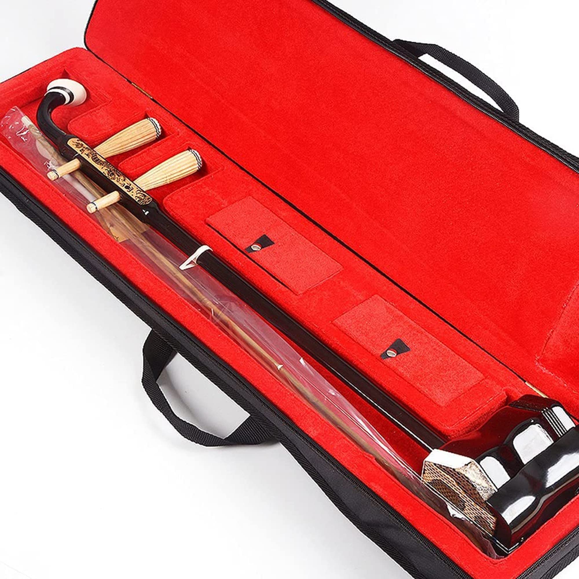 Erhu-instrument Palissander Zeshoekig Yuehu Erhu Chinees Traditioneel Folk Erhu-instrument Met Koffer En Strijkstok